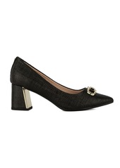 Jones New York Women's Candyn Block Heel Dress Pumps - Cognac Raffia