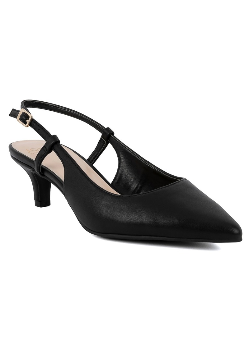 Jones New York Women's Charla Kitten Heel Slingback Pumps - Black