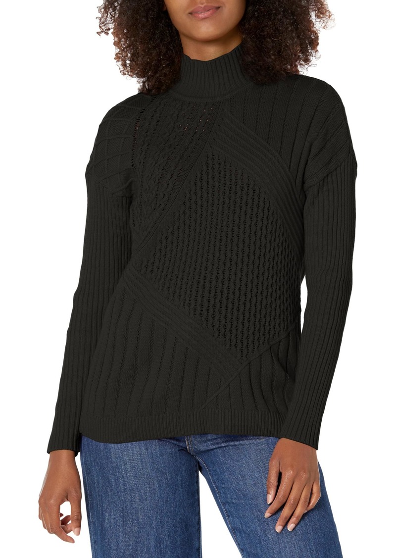 Jones New York Women's Directional Stitch Sweater ADRIADIC Black XL
