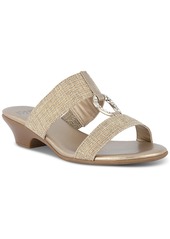 Jones New York Women's Eanna Ornamented Double Band Dress Sandals - Light Gold