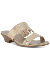 Jones New York Women's Eanna Ornamented Double Band Dress Sandals - Light Gold