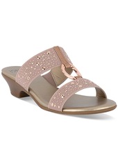 Jones New York Women's Eanna Ornamented Double Band Dress Sandals - Rose