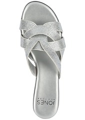 Jones New York Women's Enny Strappy Embellished Dress Sandals - Silver