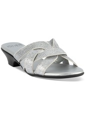 Jones New York Women's Enny Strappy Embellished Dress Sandals - Silver