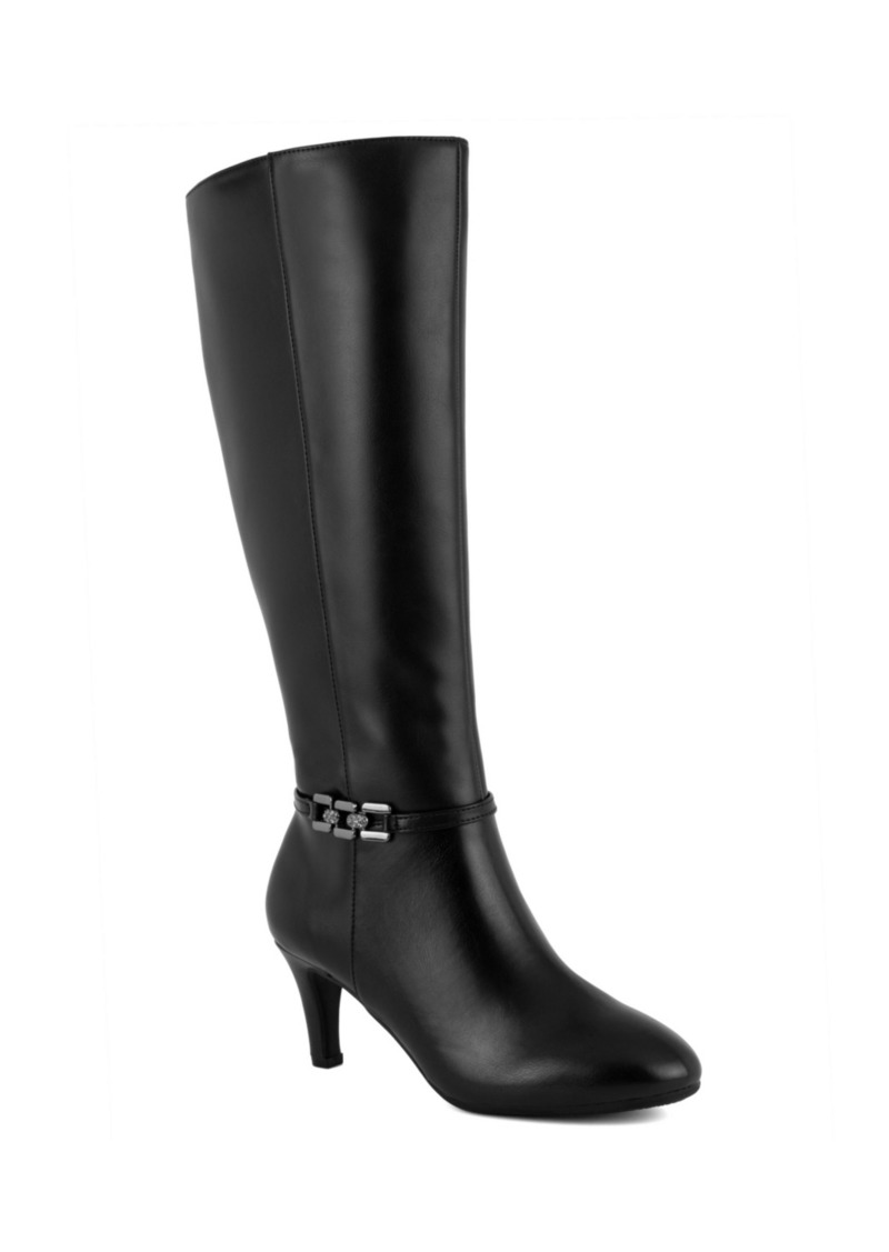 Jones New York Women's Hanlee Knee High Dress Boots - B-black