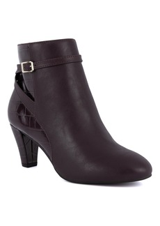 Jones New York Women's Helini Round Toe Heeled Dress Booties - Burgundy