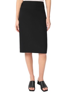 Jones New York Women's High-Rise Button-Tab Skirt - Jones Black