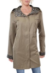 Jones New York Women's Hooded Mid-Weight Coat Rain Jacket