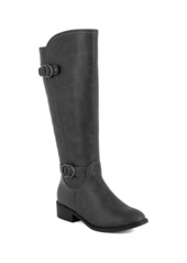 Jones New York Women's Leandraa Wide Calf Knee High Riding Boots - Black