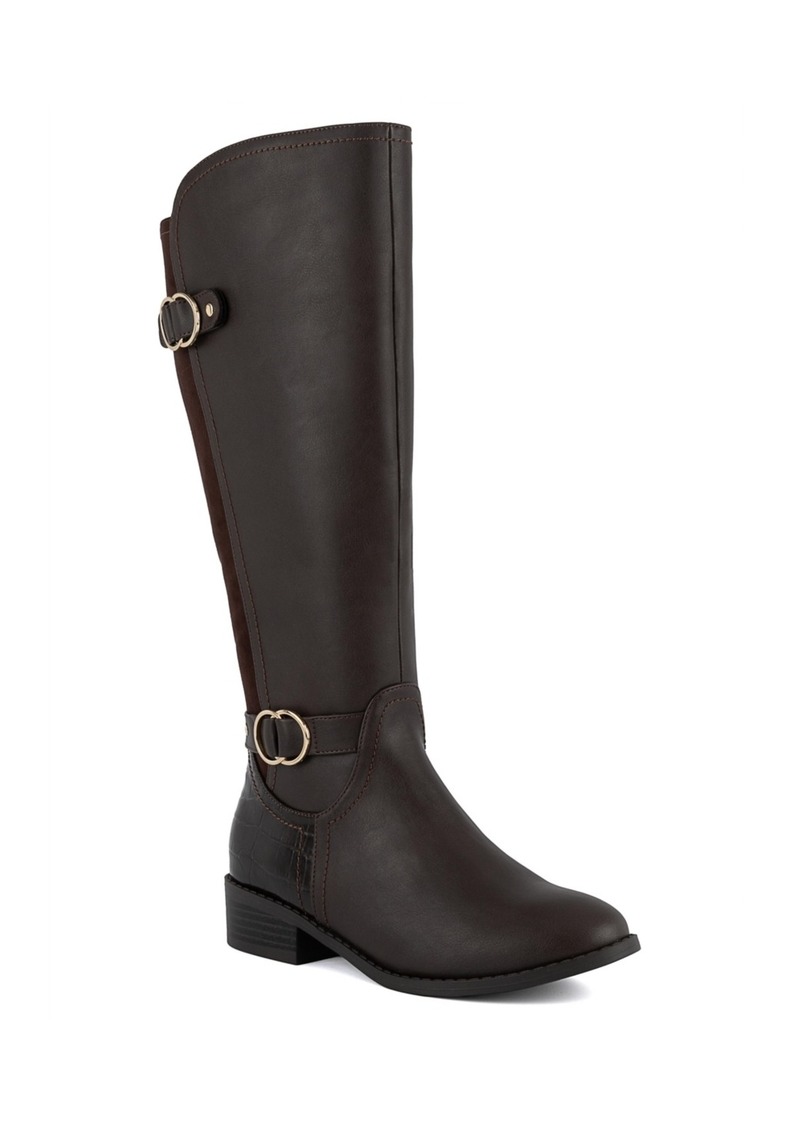 Jones New York Women's Leandraa Knee High Riding Boots - Dark Brown