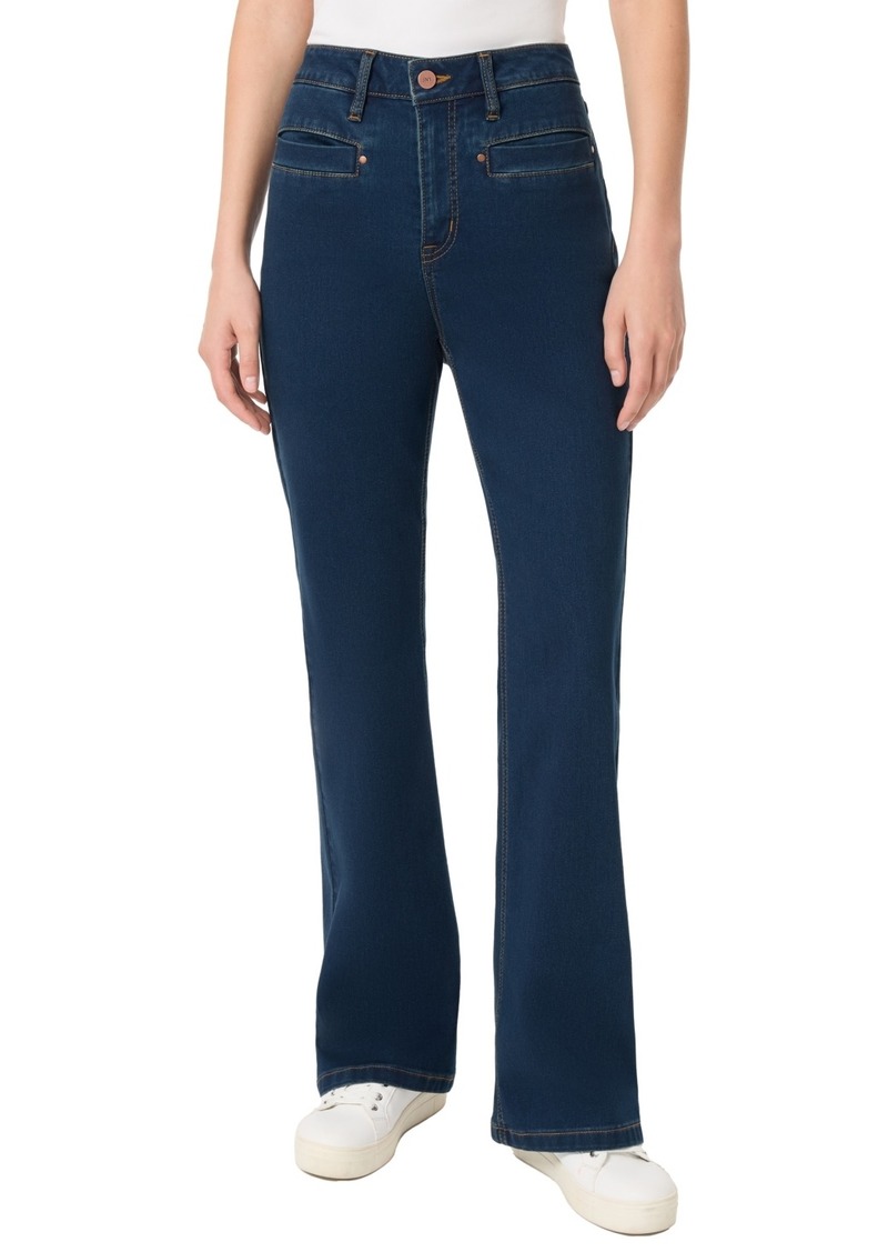 Jones New York Women's Lexington Flare Jeans with Welt Pockets - Blue