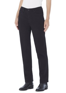 Jones New York Women's Lexington Mid Rise Straight Leg Denim Jeans, Regular & Petite - Onyx Wash