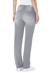 Jones New York Women's Lexington Mid Rise Straight Leg Denim Jeans, Regular & Petite - Onyx Wash