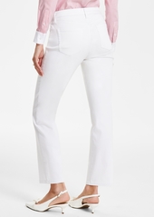 Jones New York Women's Lexington Mid Rise Straight-Leg Jeans - Soft White