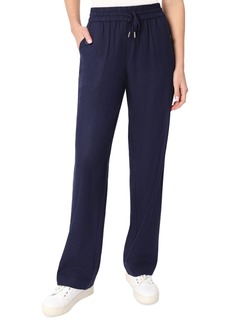 Jones New York Women's Linen Drawstring-Waist Buttoned-Pocket Pants - Pacific Navy
