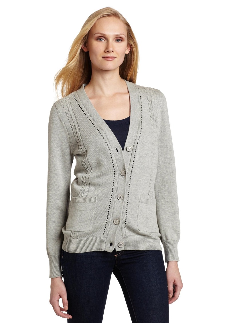 Jones New York Jones New York Women's Long Sleeve Cardigan with Cable ...