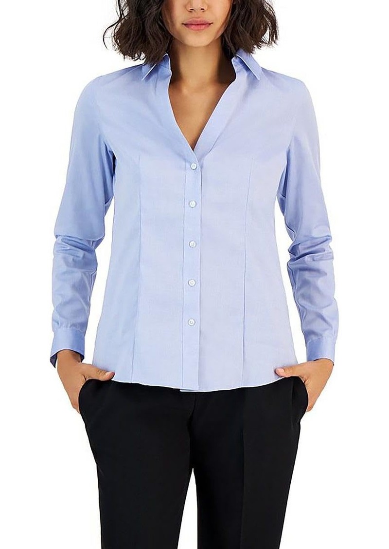 Jones New York Women's Long Sleeve Easy Care Shirting  XL