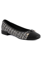 Jones New York Women's Marios Snip Cap Toe Ballet Flats - Black Multi