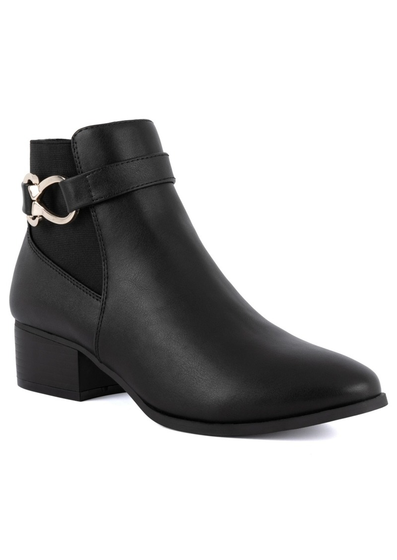 Jones New York Women's Nadine Stacked Heel Ankle Booties - Black