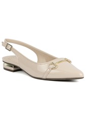 Jones New York Women's Quaden Pointed Toe Slingback Flats - Bone