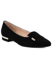 Jones New York Women's Quesheen Pointed Toe Tailored Loafers - Black Micro