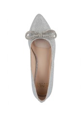 Jones New York Women's Quinnie Pointed Toe Embellished Dress Flats - Silver Glitter