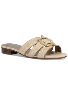 Jones New York Women's Roselinn Ornament Slide Flat Sandals - Natural-t