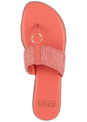 Jones New York Women's Sonal Woven Thong Flat Sandals - Coral