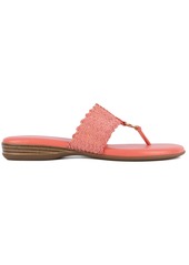 Jones New York Women's Sonal Woven Thong Flat Sandals - Coral