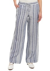 Jones New York Women's Stripe Linen Easy Pant