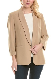 Jones New York Women's Tall Size Notched Collar Jacket W/Rolled Sleeves