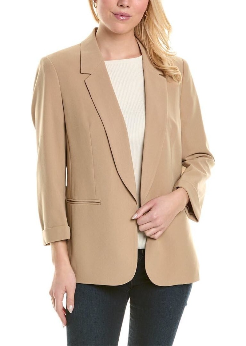 Jones New York Women's Tall Size Notched Collar Jacket W/Rolled Sleeves