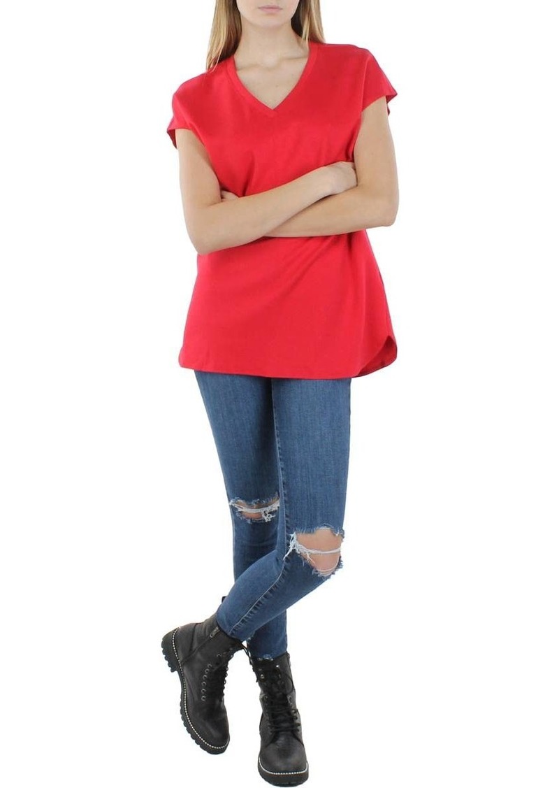 Jones New York Women's V Neck Dolman TEE-Rouge  XL