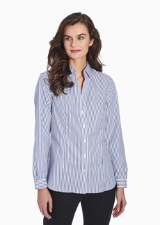 Jones New York Striped Easy-Care Button-Up Shirt