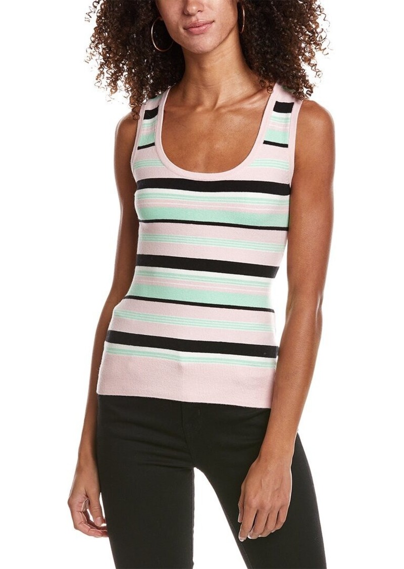 JoosTricot Striped Sleeveless Silk-Blend Sweater