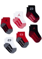 Jordan Baby and Toddler Boys Core Jumpman Ankle Socks, Pack of 6 - Gym Red