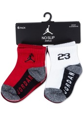 Jordan Baby and Toddler Boys Core Jumpman Ankle Socks, Pack of 6 - Gym Red