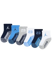 Jordan Baby and Toddler Boys Core Jumpman Ankle Socks, Pack of 6 - Gym Red