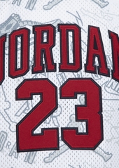 Jordan Big Boys 23 All-Over Print Short Sleeve Jersey - White (Gym Red)