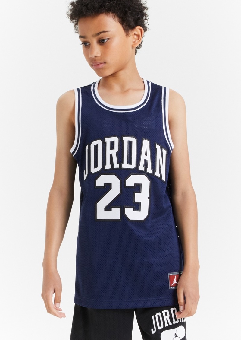 Jordan Big Boys 23 Jersey Sleeveless Tank Top - U90midnigh