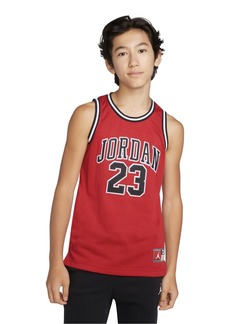 Jordan Big Boys 23 Jersey Sleeveless Tank Top - Gym Red