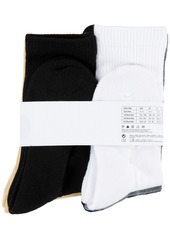 Jordan Big Kids' Everyday Essentials Crew Socks, 6-Pack - Black/Sail