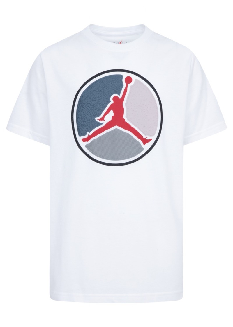 Jordan Big Boys Air Ring Graphic Short-Sleeve T-Shirt - White