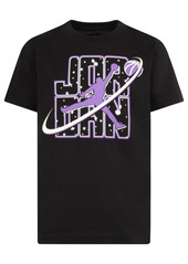 Jordan Big Boys Flight Galaxy Glow Graphic Tee - Black