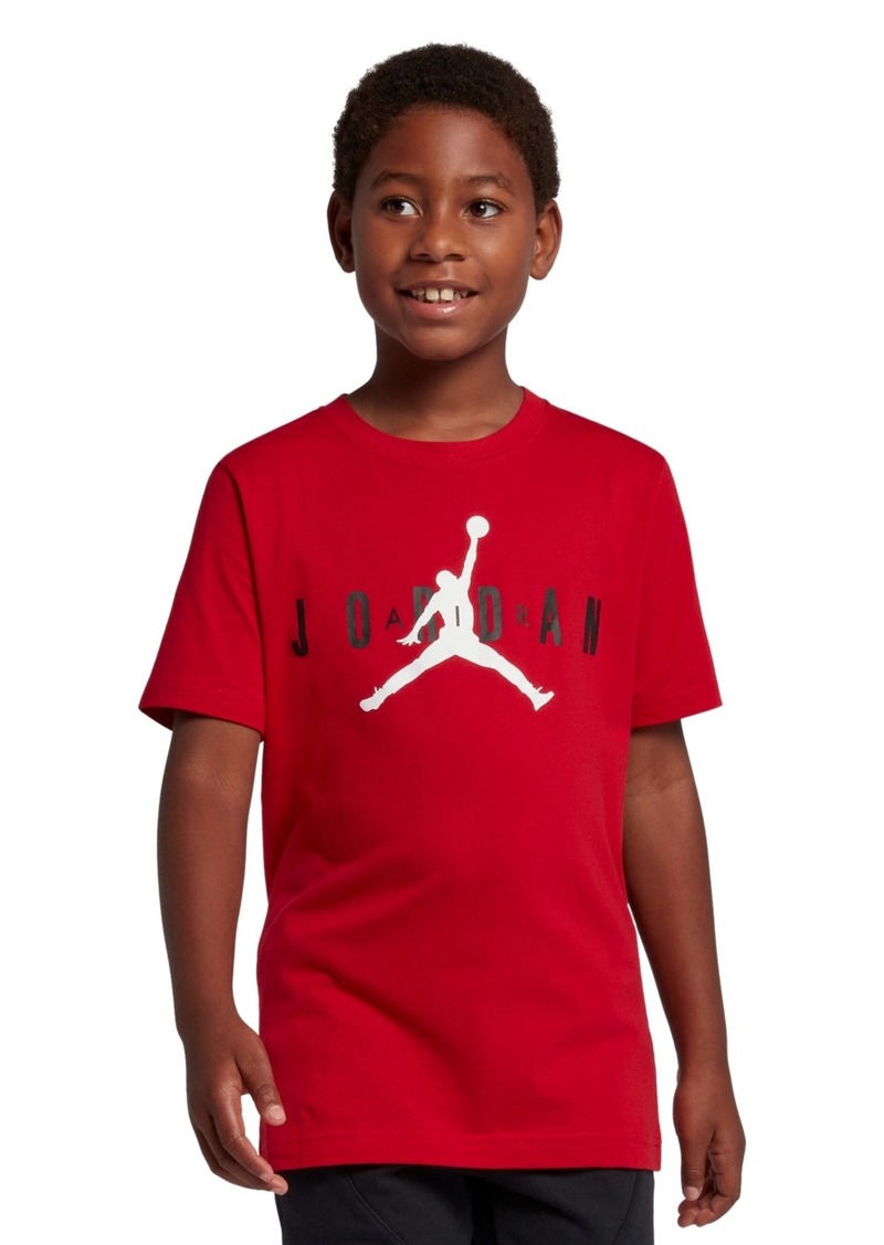 Jordan Big Boys Graphic Short Sleeves T-shirt - Gym Red