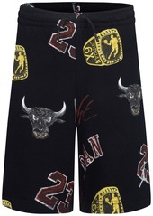 Jordan Big Boys Michael Jordan Essentials Printed Fleece Shorts - Black
