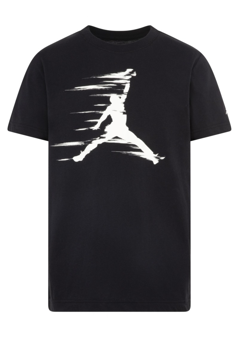 Jordan Big Boys Mvp Motion Jumpman Graphic Short-Sleeve T-Shirt - Black