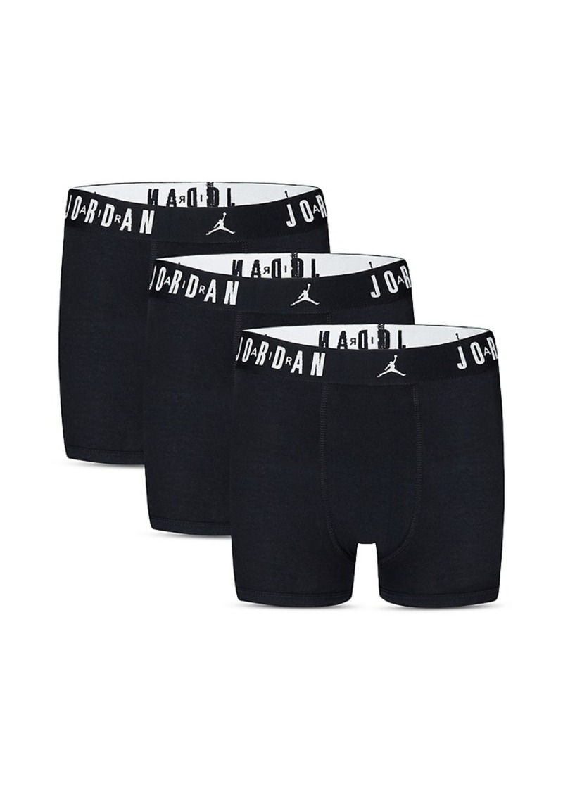 Jordan Boys' Flight Cotton Core Boxer Briefs, Pack of 3 - Big Kid