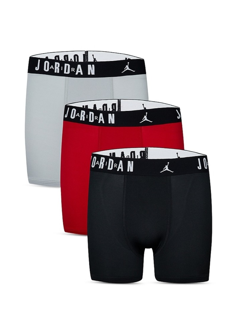 Jordan Boys' Flight Poly Core Boxer Briefs, Pack of 3 - Big Kid