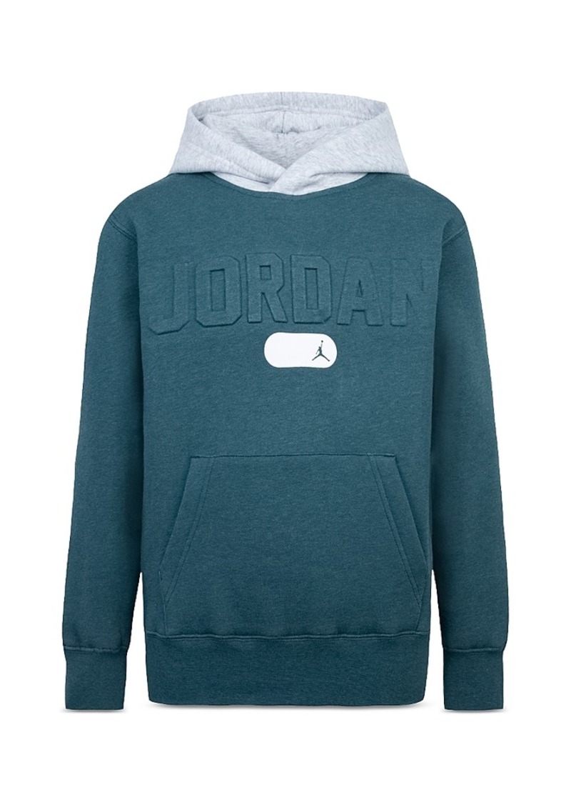 Jordan Boys' Jordan Pe Heathered Fleece Pullover Hoodie - Big Kid